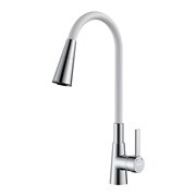 ROSSINKA Z Смеситель для кухни с гибким поворотным изливом (Z35-39-White) Z35-39-White