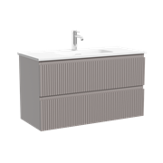 SANCOS Тумба подвесная Snob R 995х390х500, c двумя ящиками оснащенными доводчиками, Doha Soft, арт.SNR100/39SM SNR100/39SM