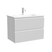 SANCOS Тумба подвесная Snob R 690х390х500, c двумя ящиками оснащенными доводчиками, Bianco, арт.SNR70/39W SNR70/39W