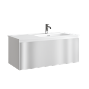 SANCOS Тумба подвесная Snob R 1.0 995х445х406, c одним ящиком оснащенным доводчиками, Bianco , арт.SNR1.0100RW SNR1.0100RW