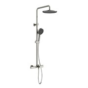 SANCOS Душевая стойка с термостатом и изливом Etna, брашированный никель, PVD покрытие, арт. SC9008BN SC9008BN