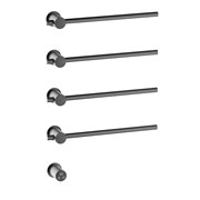 TIMO Полотенцесушитель электрический, встроенный Saona черное золото (040/18SM) 040/18SM