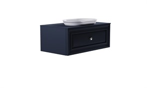 ASTRA-FORM Тумба подвесная Шарм 100см 1ящ RAL7024 мат., раковина Шарм бел гл, столешница Solid в цвете 4631177715167