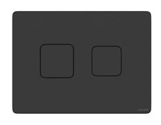 CERSANIT Кнопка ACCENTO SQUARE для AQUA пневматическая пластик черный матовый A63838