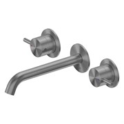 ABBER Смеситель Wasser Kreis 316 AF81123BGG-L для раковины скрытого монтажа, оружейная сталь брашированная AF81123BGG-L