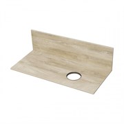 AQUATON Столешница под раковину с панелью Мишель 100 дуб эндгрейн ВЛДСП 1A253103MIX40 1A253103MIX40