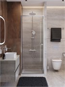 CEZARES Lux Душевая дверь в нишу раздвижная ширина 80 см, цвет профиль - хром / стекло - прозрачное LUX-B-FS-1-80-C-CR