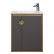 AQUATON Тумба под раковину Анси 60, шоколад 1A246101APR30 1A246101APR30