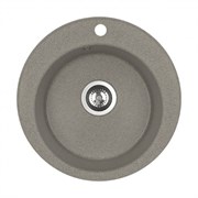 AQUATON Мойка для кухни Шелли круглая серый шелк 1A734732SS250 1A734732SS250