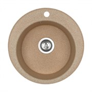 AQUATON Мойка для кухни Шелли круглая песочный 1A734732SS220 1A734732SS220