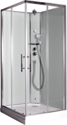 TIMO Premium ILMA 101 душевая кабина с крышей, хамам и стульчиком 100*100*222 ILMA101-roof-101-T-STILMA-T-CH/C