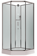 TIMO Premium ILMA 701 душевая кабина с крышей, хамам и стульчиком 100*100*225 ILMA701-roof-701-T-STILMA-T-CH/C