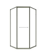 TIMO Душевой угол TTSS-100/13C-8R, раздвиж 1000*1000*2000, проф никель, стекло проз 8 мм T33R