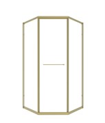 TIMO Душевой угол TTSS-100/17C-8R, раздвиж 1000*1000*2000, проф мат золото, стекло проз 8 мм T34R