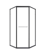 TIMO Душевой угол TTSS-100/03C-8L, раздвиж 1000*1000*2000, проф черный, стекло проз 8 мм T35L