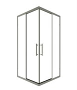 TIMO Душевой угол TKSS-100/13C-8, раздвиж 1000*1000*2000, проф никель, стекло проз 8 мм T37