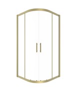 TIMO Душевой угол TPSS-100/17C-8, раздвиж 1000*1000*2000, проф мат золото, стекло проз 8 мм T45