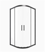 TIMO Душевой угол TPSS-100/03C-8, раздвиж 1000*1000*2000, проф черный, стекло проз T47