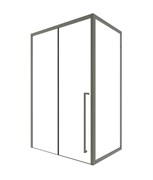 TIMO Душевая дверь TDSS-120/13C-8R, раздвиж 1200*2000, проф никель + торцевое стекло TSS-900/13C-8 900*2000, проф никель T48R+T60