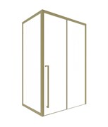 TIMO Душевая дверь TDSS-130/17C-8L, раздвиж 1300*2000, проф матовое золото + торцевое стекло TSS-900/17C-8 900*2000, проф матовое золото T53L+T62