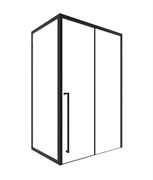 TIMO Душевая дверь TDSS-150/03C-8L, раздвиж 1500*2000, проф черный + торцевое стекло TSS-1000/03C-8 1000*2000, проф черный T59L+T65