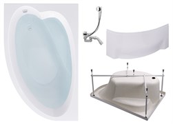 TIMO Комплект Акриловая ванна IVA1595L 150*95*70+Каркас + Слив-перелив+Фронтальная панель IVA1595L-KTIVA15-SPV1505-FPIVA15L