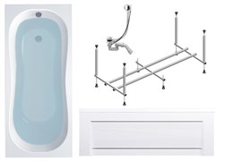 TIMO Комплект Акриловая ванна INKA1770 170*70*580+каркас+слив-перелив+фронтальная панель INKA1770-KT17-SPV1505-FP17S