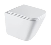 AZUMA Verano Унитаз подвесной безободковый Торнадо, с быстросъемным сиденьем микролифт AZU-102T-UR3