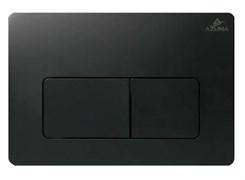 AZUMA Сuadro Кнопка смыва AZU007.04 чёрная матовая, пластик AZU007.04