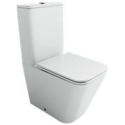 CERAMICA NOVA Cubic Напольный пристенный унитаз Торнадо с бачком сиденье микролифт белый арт CN1803T CN1803T