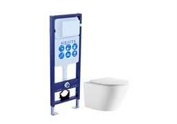 AQUATEK SET ЛИБЕРТИ INS-017 (рама Standard INS-0000017 (без крепежа и клавиши) + унитаз ЛИБЕРТИ AQ1999T-00 с тонким сиденьем sc) SET AQUATEK ЛИБЕРТИ INS-017