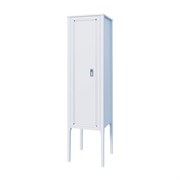 AZARIO Пенал напольный RIO 460х1800х460 левосторонний, ручка серебро, белый глянцевый (CS00096942) CS00096942