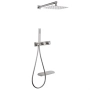 ABBER Душевая система Rund AF8750SP скрытого монтажа с изливом, термостат, сатин AF8750SP