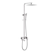 ABBER Душевая стойка Daheim AF8216SPL с изливом, сатин AF8216SPL