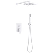 ABBER Душевая система Daheim AF8219W скрытого монтажа без излива, белая матовая AF8219W