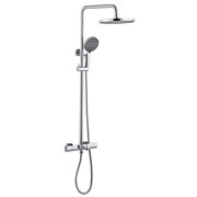 ABBER Душевая стойка Thermostat AF8516L с термостатом и изливом, хром AF8516L