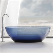ABBER Прозрачная ванна Kristall AT9701Saphir синяя AT9701Saphir