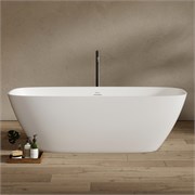 ABBER Ванна из искусственного камня Stein AS9632 белая матовая AS9632