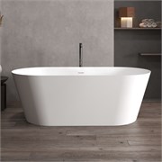 ABBER Ванна из искусственного камня Stein AS9626 белая матовая AS9626