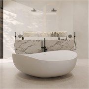 ABBER Ванна из искусственного камня Stein AS9639 белая матовая AS9639