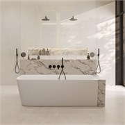 ABBER Ванна из искусственного камня Stein AS9621-1.7 R белая матовая AS9621-1.7 R