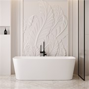 ABBER Ванна из искусственного камня Stein AS9617 белая матовая AS9617