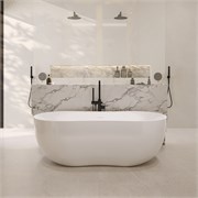 ABBER Ванна из искусственного камня Stein AS9604 белая матовая AS9604