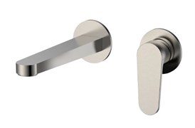 AQUAme AQM6915BN Novara Смеситель для раковины настенный на 2отв., цвет никель шлифованный AQM6915BN