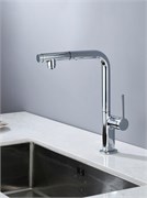 AQUAme AQM9903CR  Cucina Смеситель для кухни  с выдвижным L-образным изливом, с подключением к фильтру с питьевой водой, хром AQM9903CR