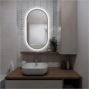 AQUAme AQM9109B 550x1050 Зеркало с подсветкой  и подогревом, универсальный монтаж AQM9109B