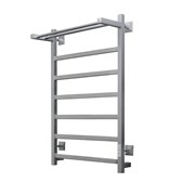 ARINGA Порто полотенцесушитель лесенка электрический с полкой 80*50, матовый хром AR03042CHM