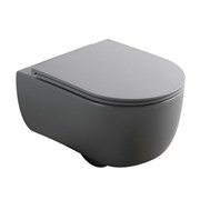 VECONI Унитаз подвесной Rino VRI-49TGR, серый VRI-49TGR