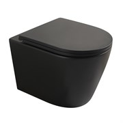 VECONI Унитаз подвесной Ando VAN-48TB, черный VAN-48TB