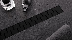 VECONI Душевой лоток Stesso Line Black 700 VSL700B